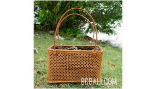 women handbag shopping beach natural handmade rattan grass